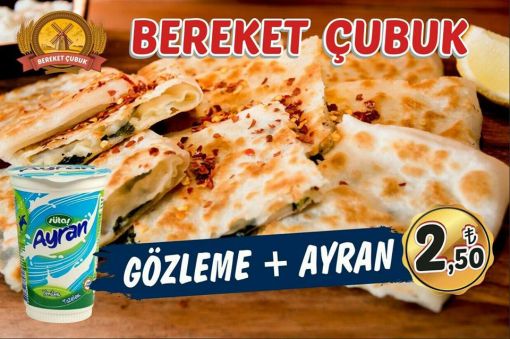  bereket çubuk bazlama gözleme yufka mantı çubuk