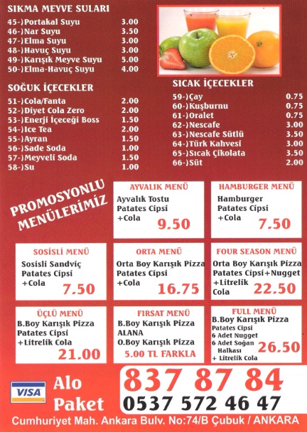  çubuk pizzacı telefonu