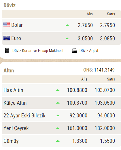  döviz fiyatları çubuk ankara