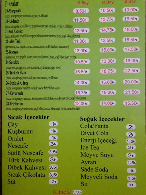   four season pizza çubuk