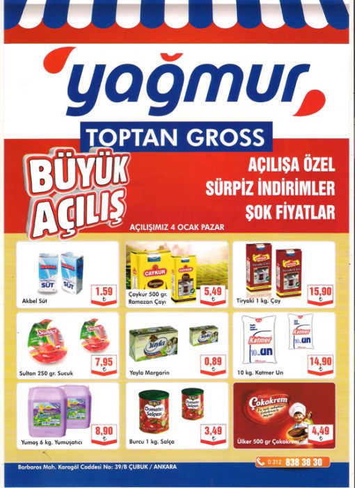  yağmur market toptan gross çubuk ankara